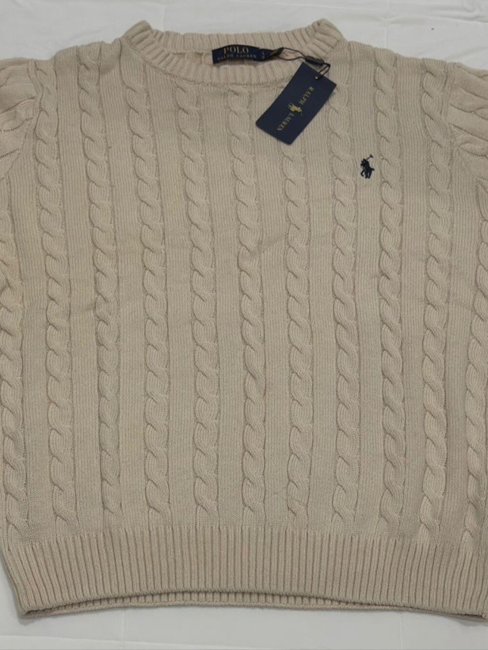 Polo Ralph Lauren Men's Cable Knit Crewneck Sweater